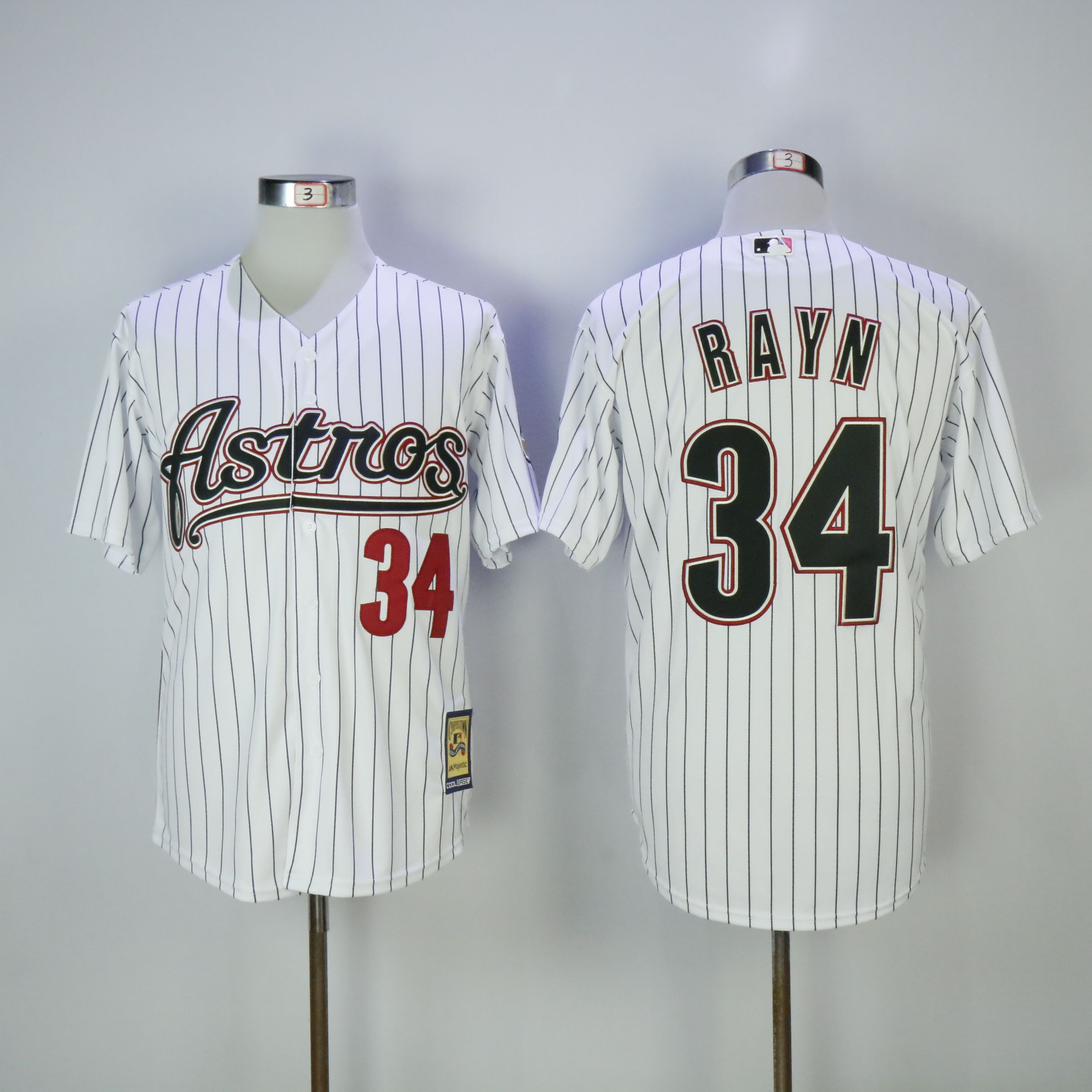 Men Houston Astros #34 Ryan White Stripe MLB Jerseys->houston astros->MLB Jersey